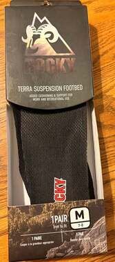 Rocky Terra Suspension Footbed Replacement Insoles, Size Medium (7-8)
